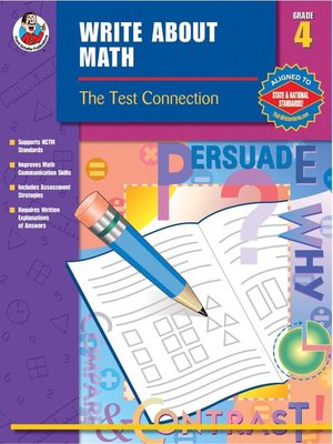 cover image of Write About Math, Grade 4
